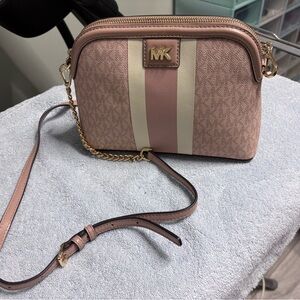 Michael Kors Blush and Cream Crossbody Bag